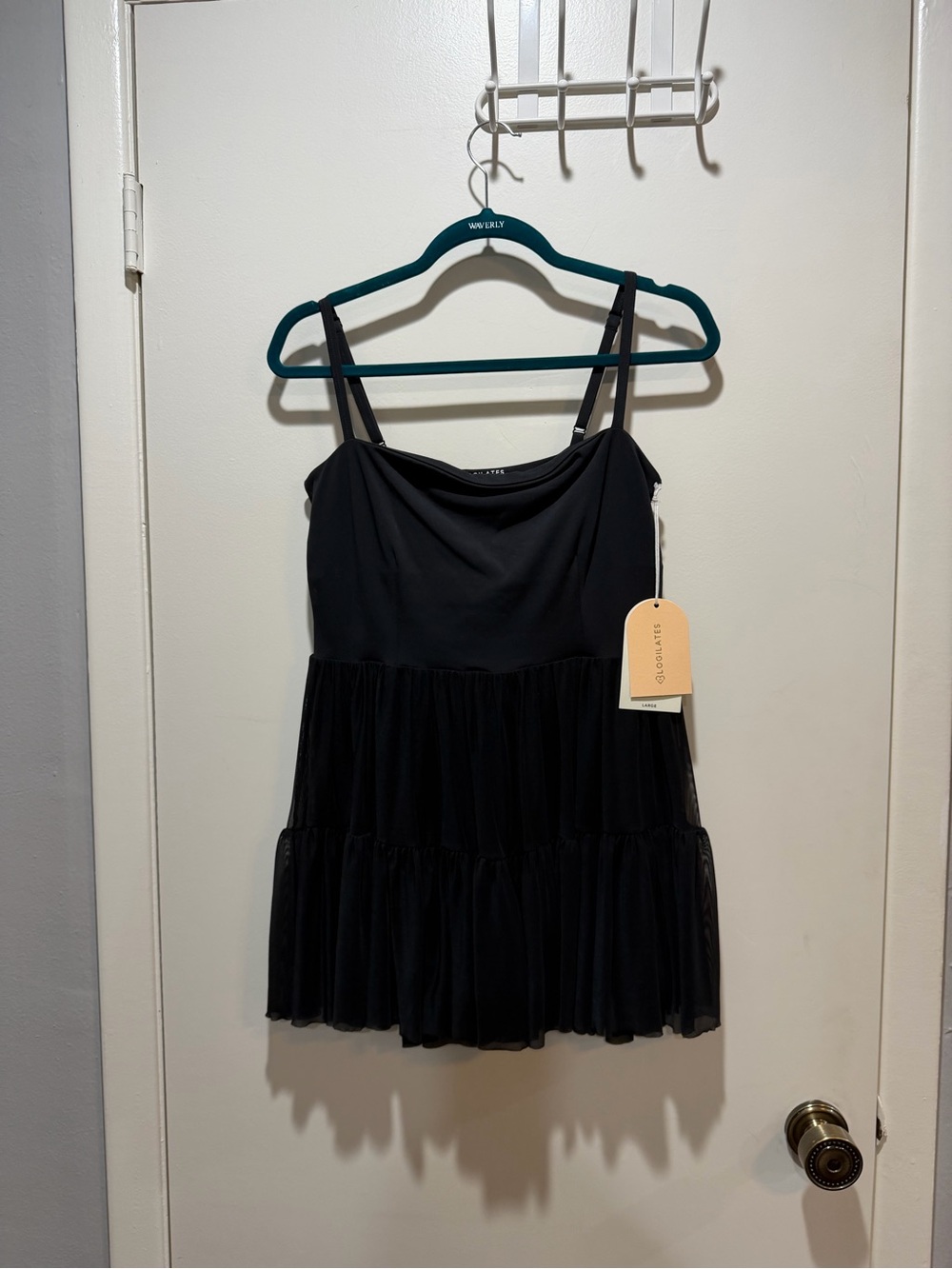 Blogilates Black Tiered Cami Dress Top - Women's